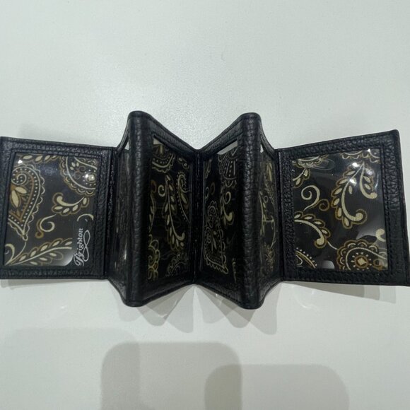 Brighton Vintage Mini Leather Accordion Wallet/Photo Album - Picture 3 of 5